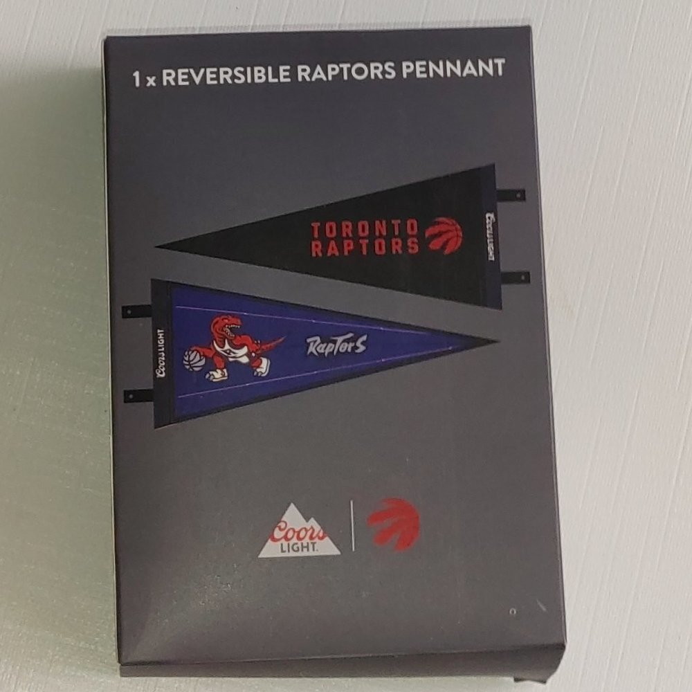 COORS LIGHT Reversible Toronto Raptors Pennant